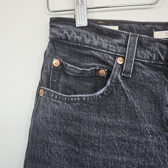 Levi’s Ribcage Straight Ankle Jean Feelin Cagey Black Size 27/28 - Picture 6 of 12